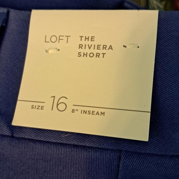 NWT LOFT The Riviera Shorts - Size 16 - 97% Cotton - Picture 3 of 5